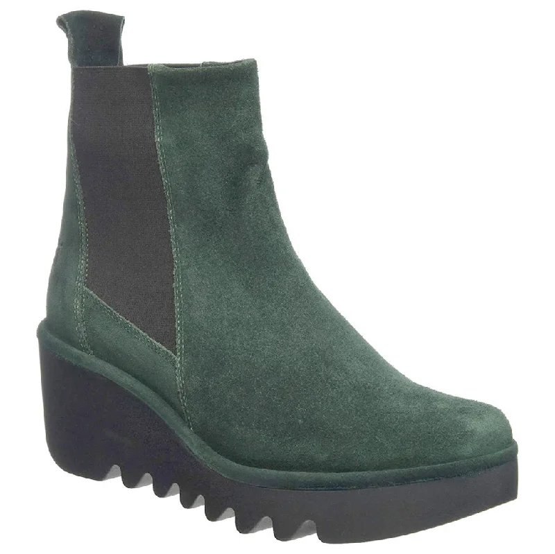 Fashionable Summer Shoes Bagu233Fly Suede Wedge Heel Women's Chelsea Boots