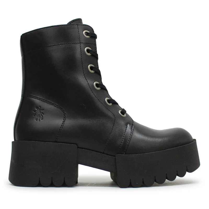 Comfortable Hiking Shoes ELVU140FLY Rug Leather Women's Ankle Boots