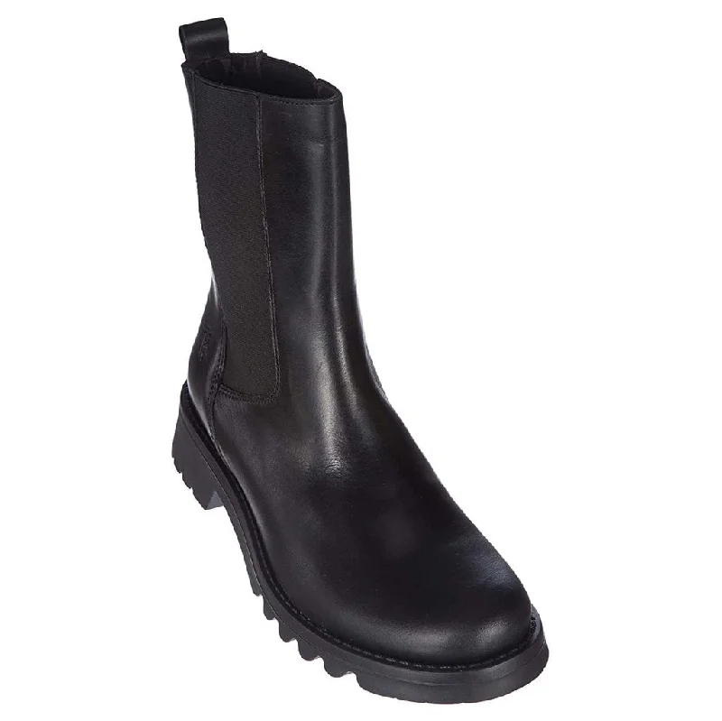 Durable Work Boots Rein795Fly Rug Leather Women's Chelsea Boots