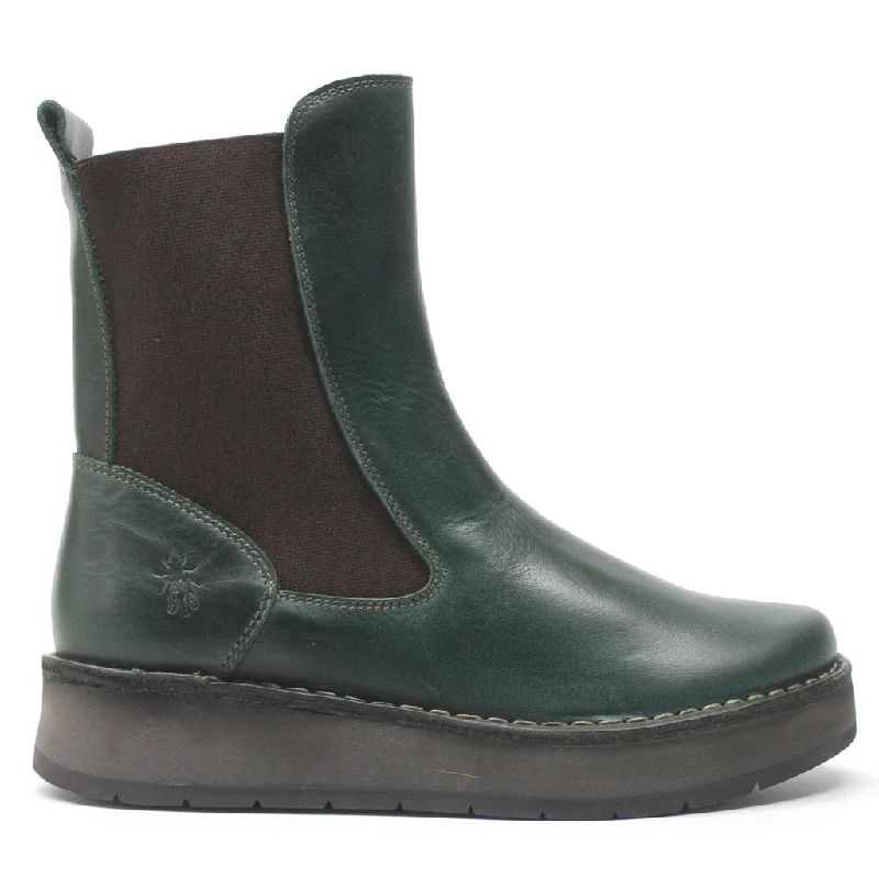 Comfortable Boots For Hiking Ruba100Fly Rug Leather Women's Chelsea Boots