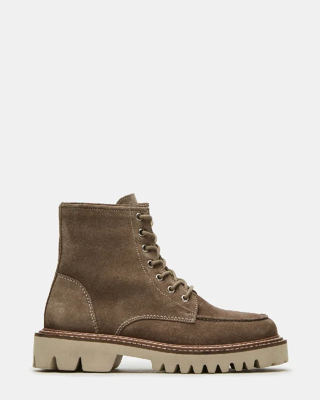Casual Booties For Sale FOREST TAUPE SUEDE