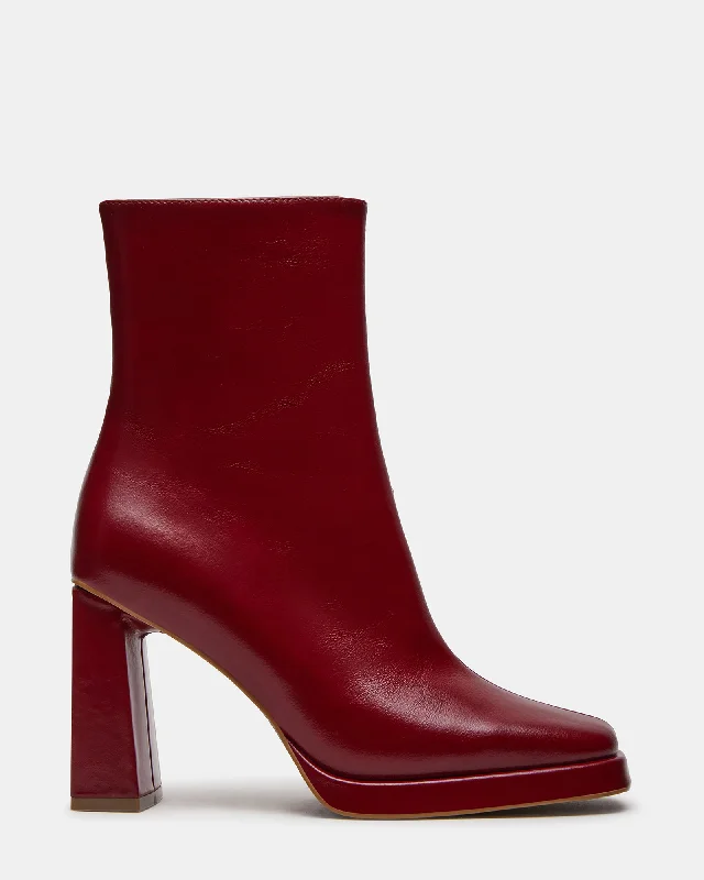 Cozy Indoor Slippers FREYA WINE LEATHER