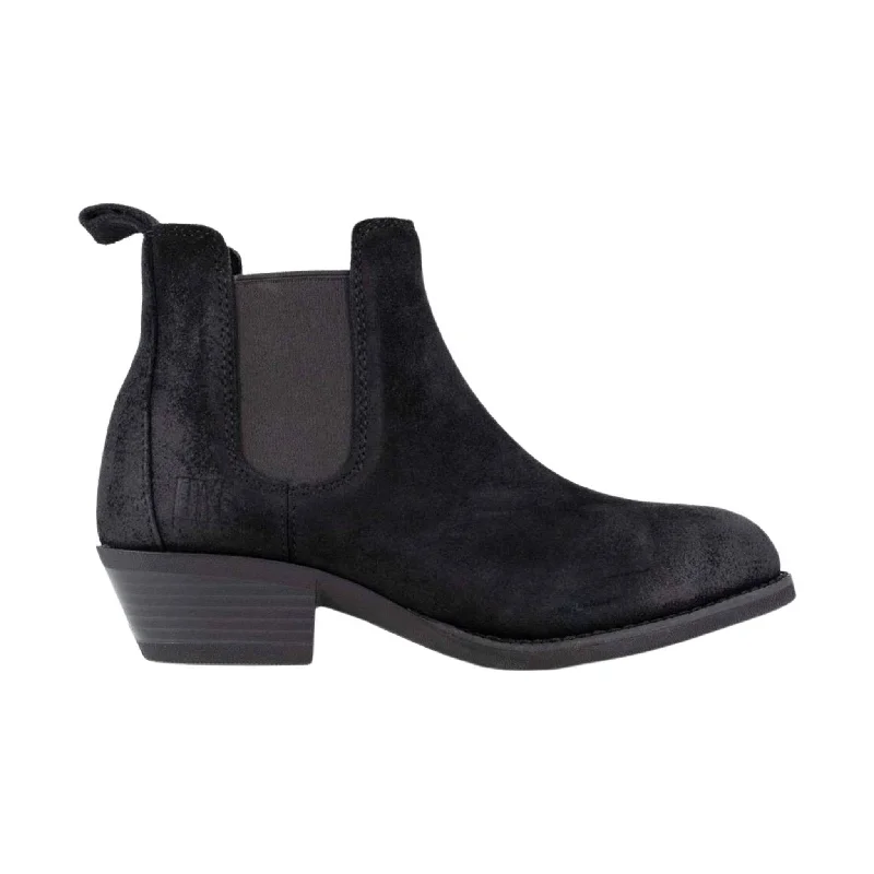 Best Sneakers For Running Frye Women's Slip On Chelsea Work Boot Steel Toe - Black