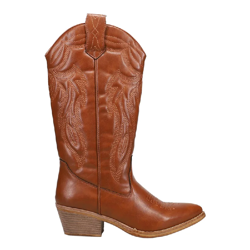 Trendy Boots For Winter Hattie Narrow Pointed Toe Cowboy Boots