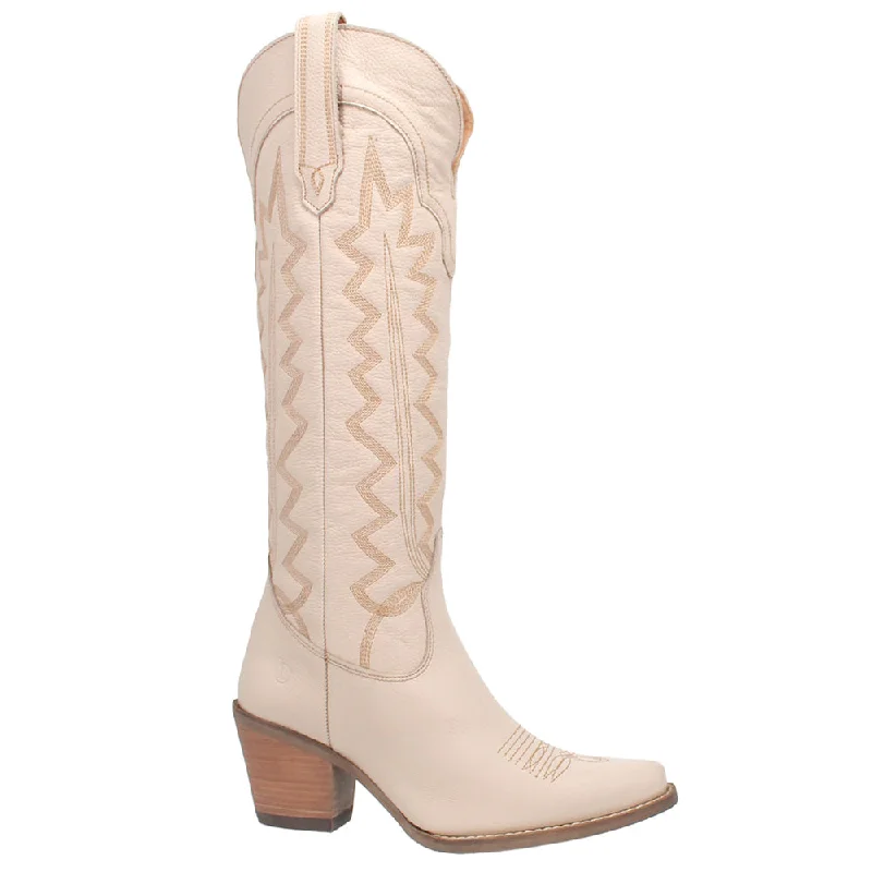 Sporty Casual Boots High Cotton Embroidery Snip Toe Cowboy Boots