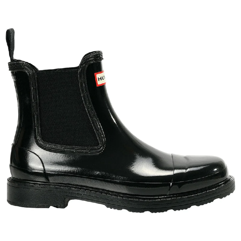 Cozy Casual Shoes Commando Chelsea Gloss Rubber Women's Ankle Boots