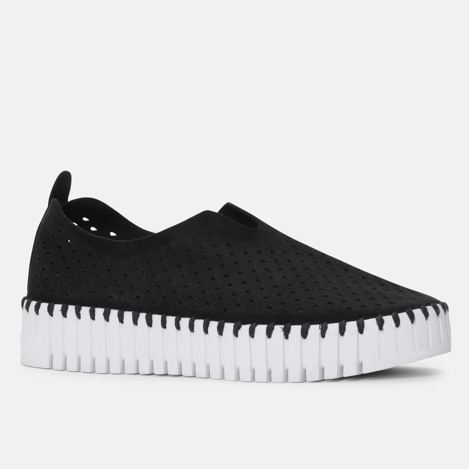 Comfortable Winter Sneakers ILSE JACOBSEN TULIP PLATFORM - BLACK - TULIP3373001A