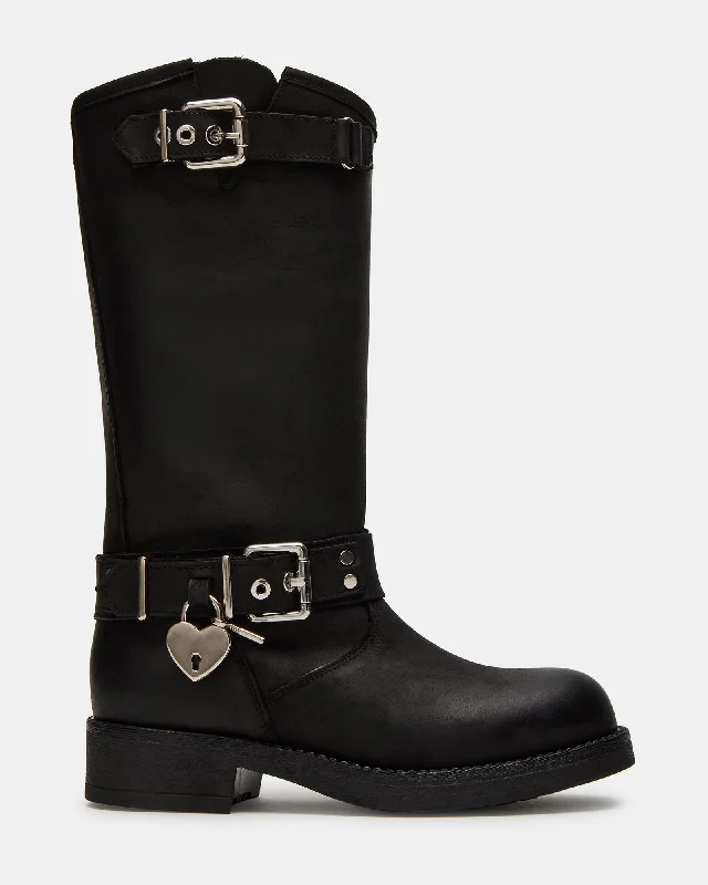 Running Footwear Sale KEEPER BLACK LEATHER
