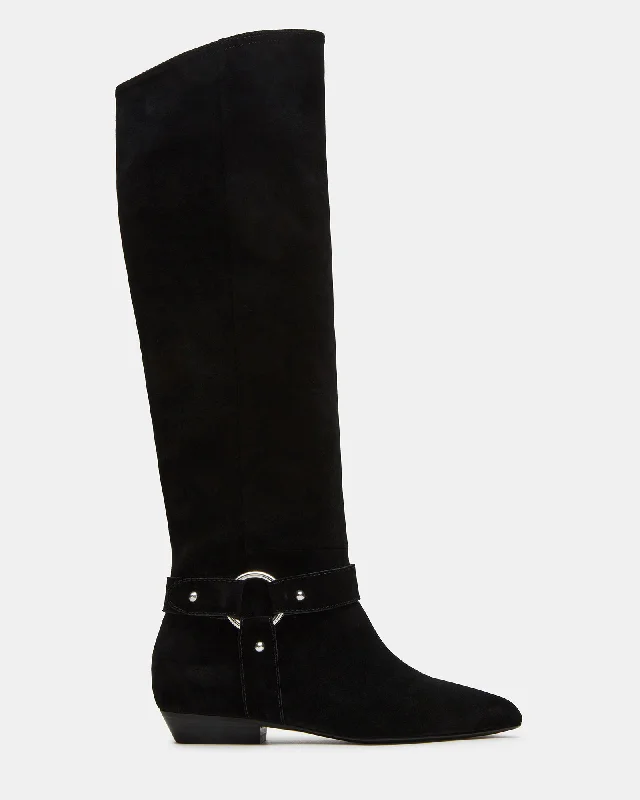 Trendy Walking Shoes KROSBY BLACK SUEDE