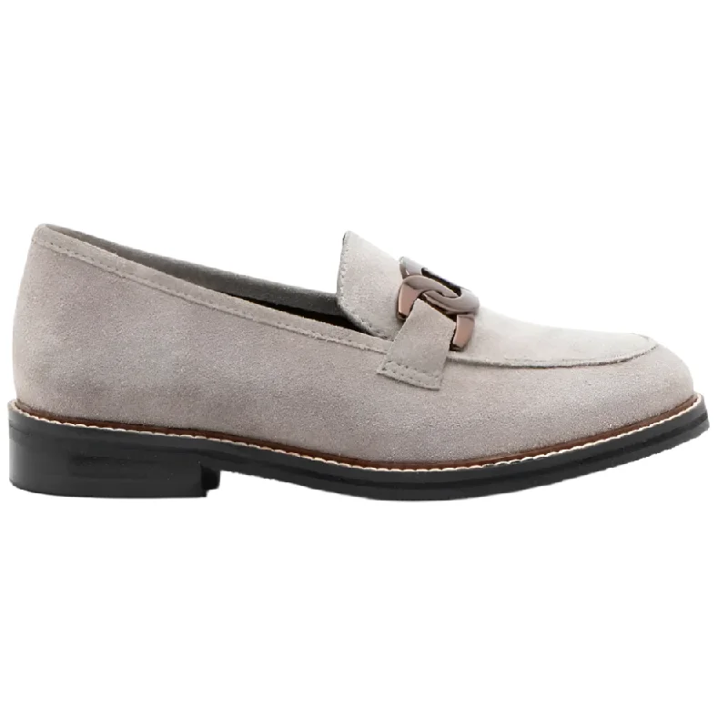 Chic High Heels Collection Ara Women's Kyle II Chain Loafer Moon Suede