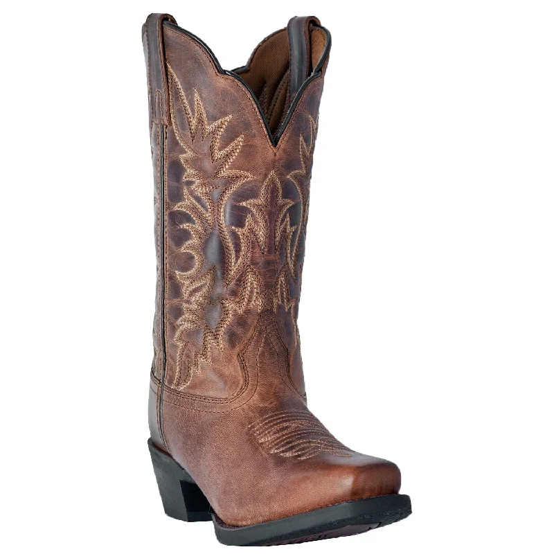Best Flat Shoes Online Laredo Womens Malinda Cowboy Boots Leather Tan