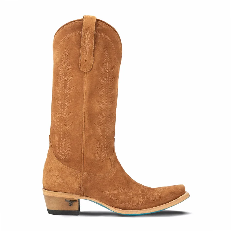Slip-On Sneakers Collection Lexington Suede Embroidered Snip Toe Cowboy Boots
