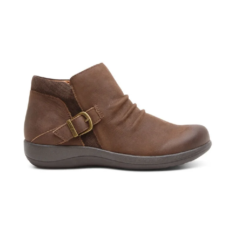 Stylish High Heels Aetrex Women's Luna Ankle Boot Dark Earth