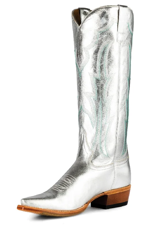 Waterproof Sports Shoes Macie Bean Womens Silver Bullet Metallic Leather Cowboy Boots Waterproof Sports Shoes Macie Bean Womens Silver Bullet Metallic Leather Cowboy Boots