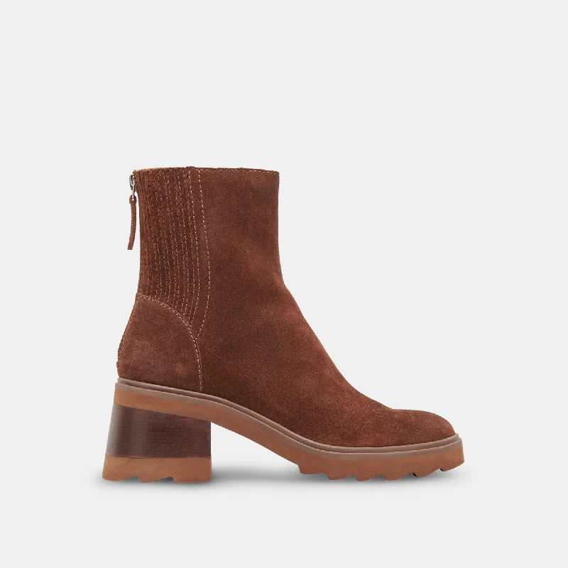 High Fashion Work Boots MARTEY H2O BOOTS COCOA SUEDE