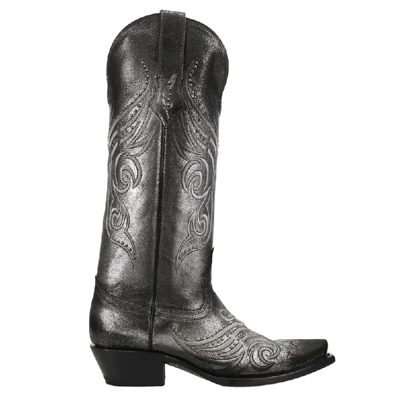Breathable Sports Shoes Masquerade Embroidered Gradient Metallic Studded Snip Toe Cowboy Boots