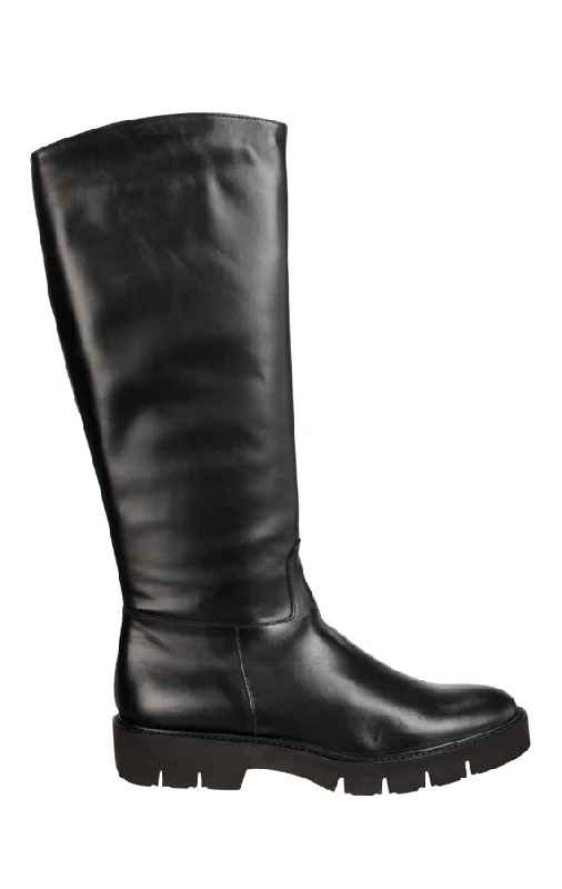 Fashionable Hiking Shoes MDF CALF BLACK