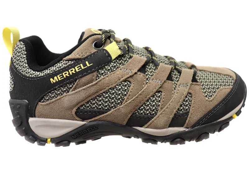 Casual Shoes For Work Merrell Womens Alverstone Comfortable Leather Hiking Shoes