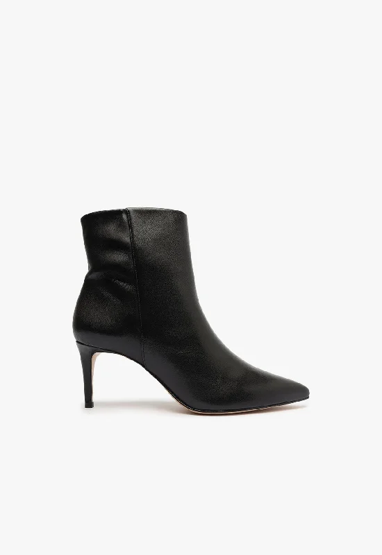 Comfortable Snow Boots Magali Mid Leather Bootie