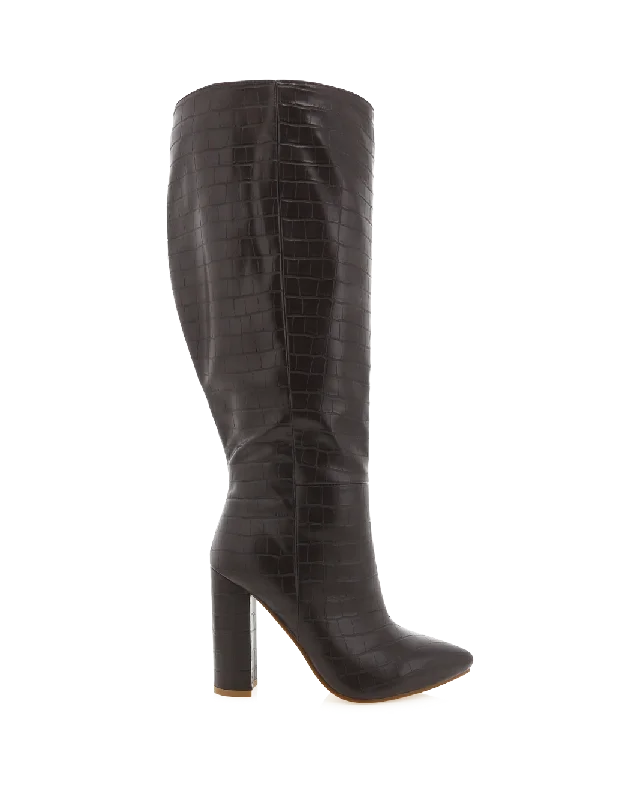 Casual Snow Shoes MILLA CURVE - CHOCOLATE CROC