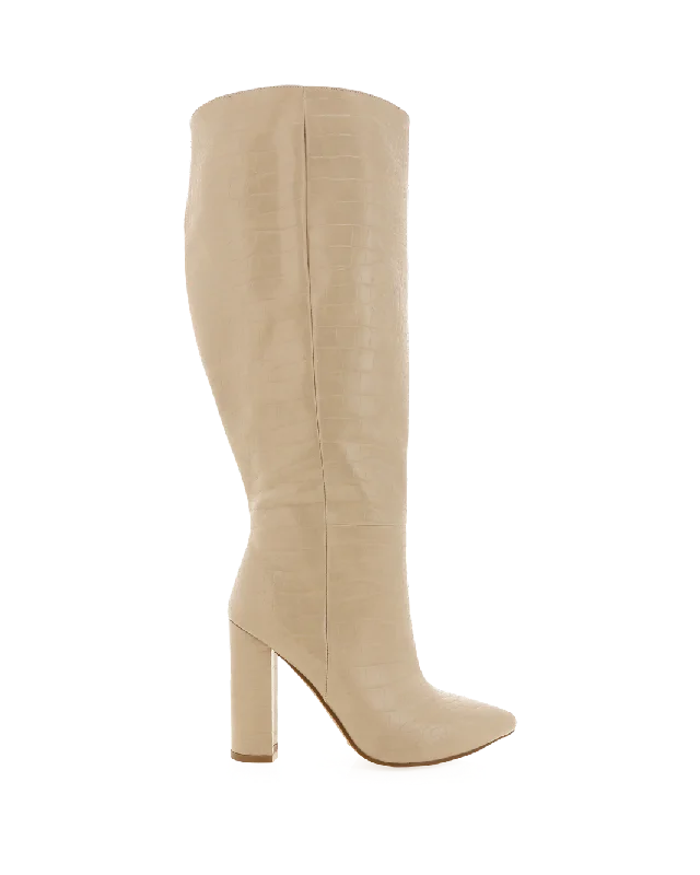 Trendy Casual Sandals MILLA CURVE - SAHARA CROC