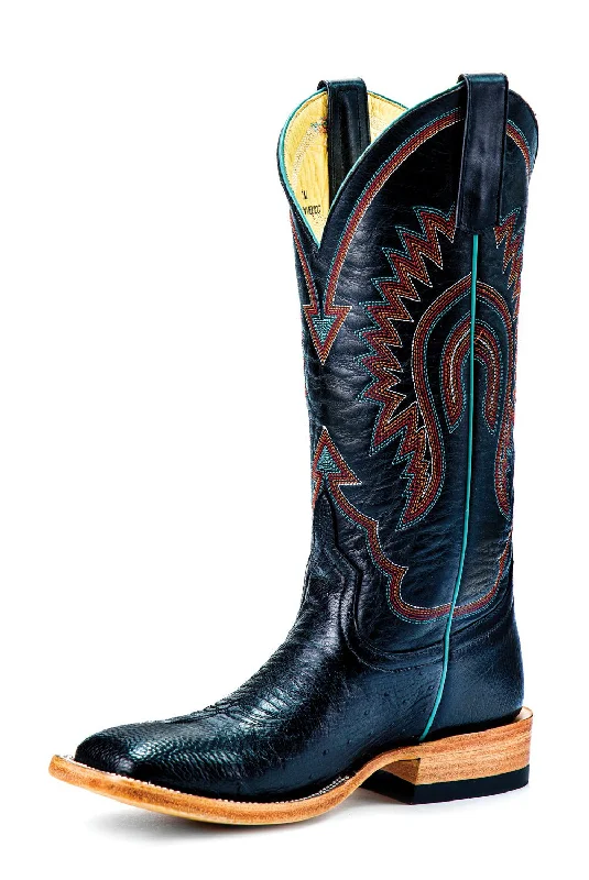 Leather Sandals For Sale Macie Bean Womens 13in Black Smooth Ostrich Cowboy Boots