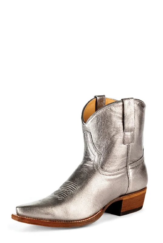 Comfortable Formal Footwear Miss Macie Bean Womens Gunmetal Leather Pedal to the Fashion Boots Comfortable Formal Footwear Miss Macie Bean Womens Gunmetal Leather Pedal to the Fashion Boots