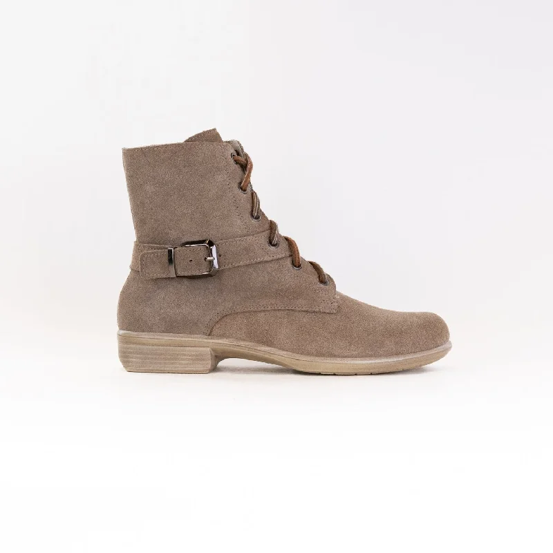 Comfortable Slippers For Home Naot Alize Boot (Women's) - Almond Suede