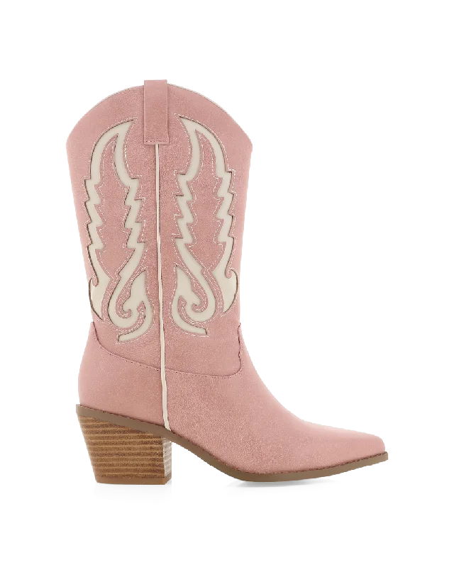 Durable Work Boots NORVA  - PINK IVORY