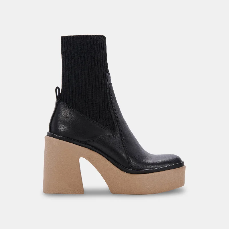 Best Sneakers For Work ODINA BOOTS BLACK LEATHER