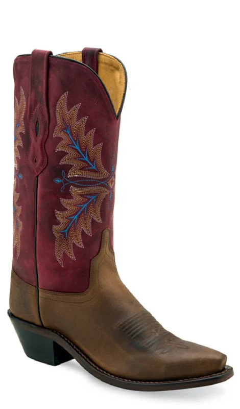 Fashionable Hiking Shoes Old West Womens Fashion Wear Cloudy Brown/Cloudy Burgundy Leather Cowboy Boots Fashionable Hiking Shoes Old West Womens Fashion Wear Cloudy Brown/Cloudy Burgundy Leather Cowboy Boots