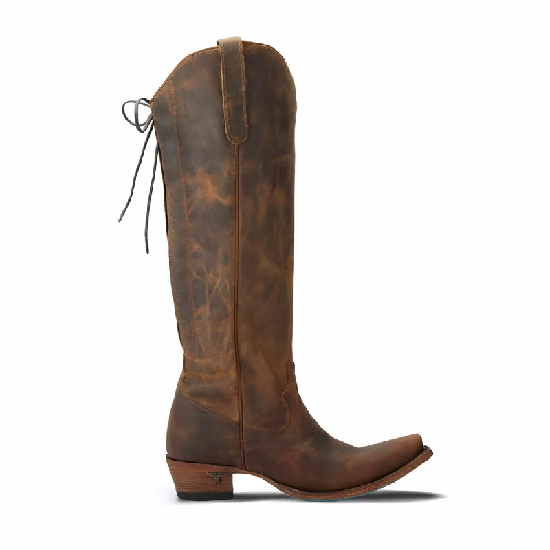 Casual Sandals Collection Olivia Jane Corset Snip Toe Zippered Cowboy Boots