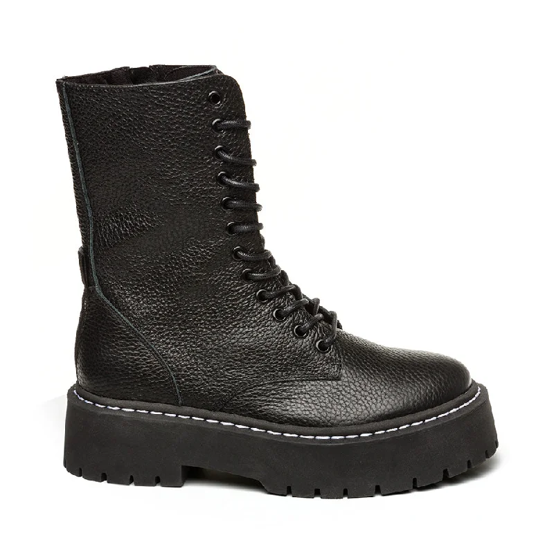 Warm Winter Boots Olly Boot BLACK LEATHER