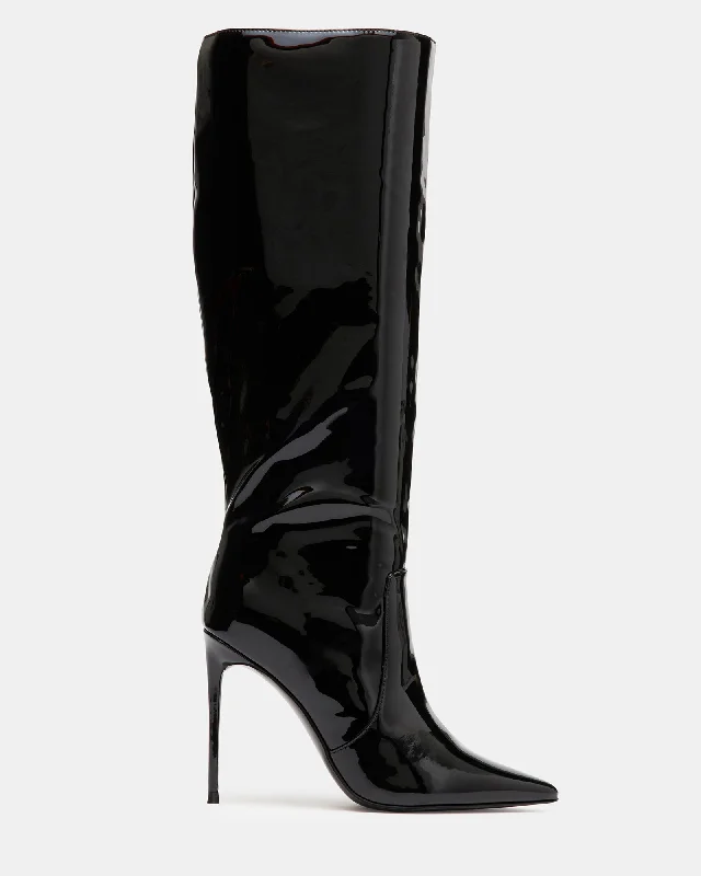 Trendy Walking Boots PANTHER BLACK PATENT