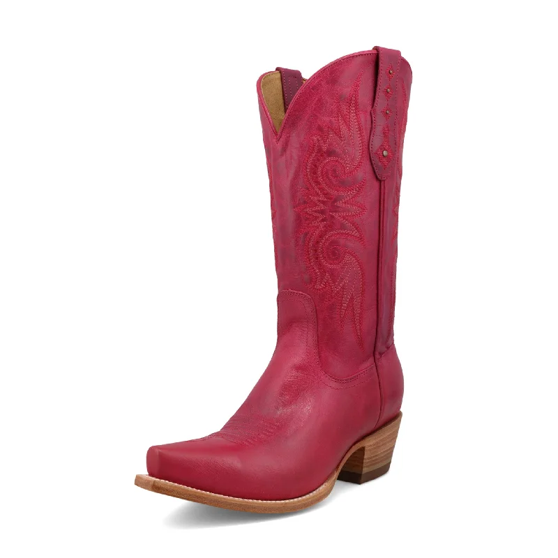 High Fashion Footwear Black Star Women's Paradise Fuchsia Boots