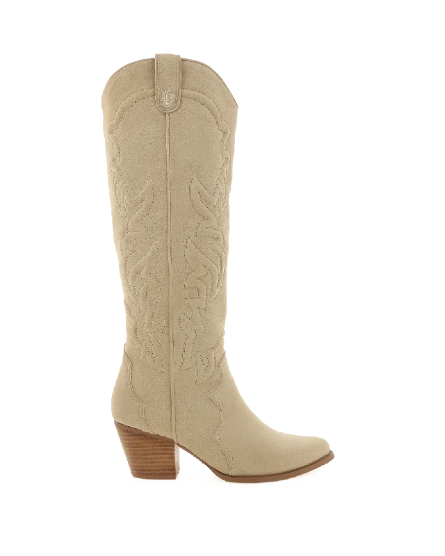 Comfortable Platform Shoes PARKIN - LIGHT TAUPE SUEDE