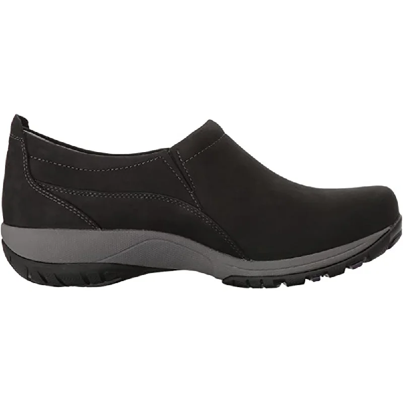 Cozy Casual Shoes Dansko Women's Patti Black Milled Nubuck