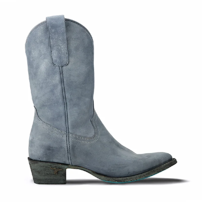 High Fashion Sneakers Plain Jane Midi Embroidered Round Toe Cowboy Boots