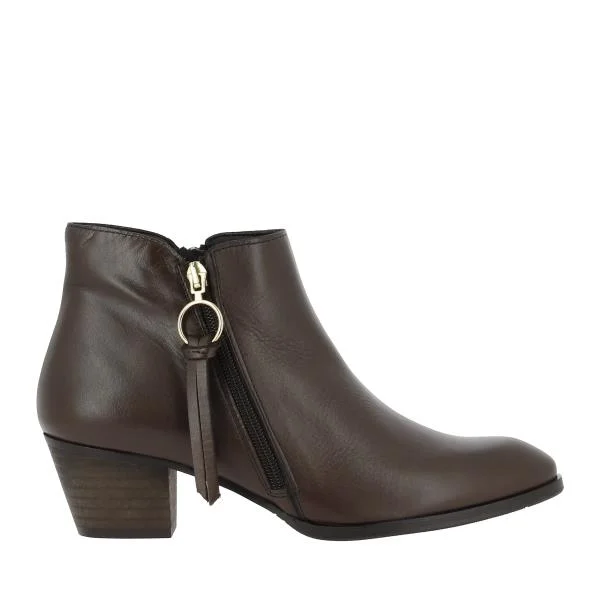 Formal Dress Footwear Quait 20811 Brown Ankle Boot