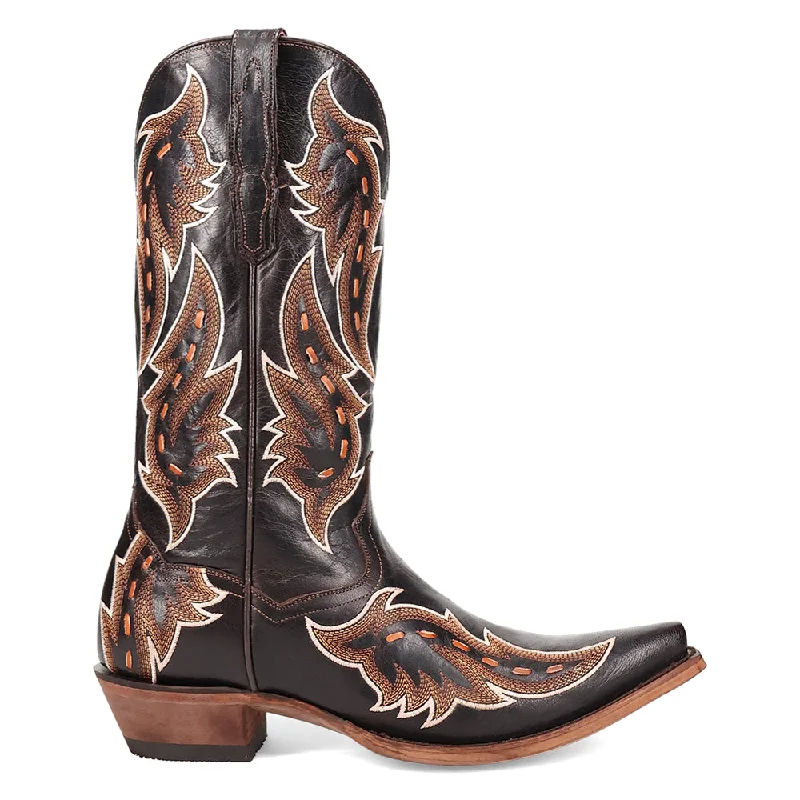 Classic Hiking Footwear Racer Embroidered Snip Toe Cowboy Boots