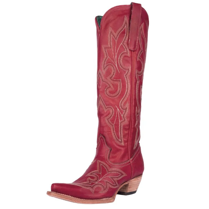 Durable Running Sandals Corral Women's Red/Embroidery Tall Western Boots