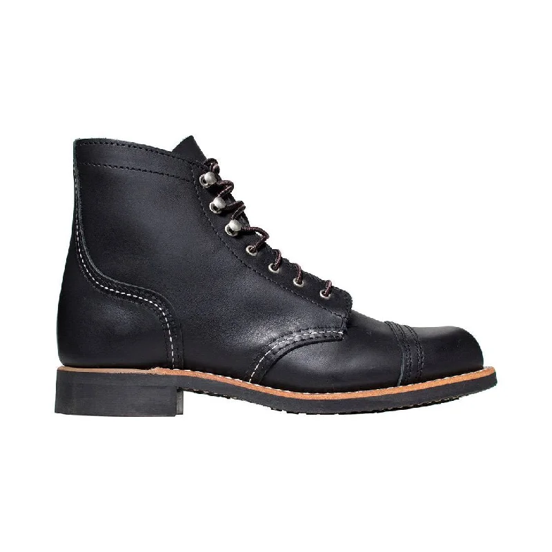 Warm Winter Boots Red Wing Women's Iron Ranger 3366 Black Leather