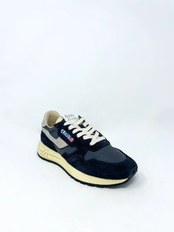 Casual Winter Shoes Reelwind Low Sneakers in Nylon & Suede Black