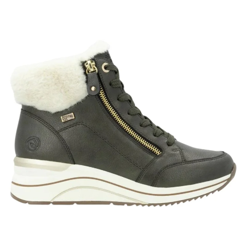 Best Sneakers For Work Rieker Women's D0T77-52 Eleni Leaf/Cotton Leather Waterproof Best Sneakers For Work Rieker Women's D0T77-52 Eleni Leaf/Cotton Leather Waterproof