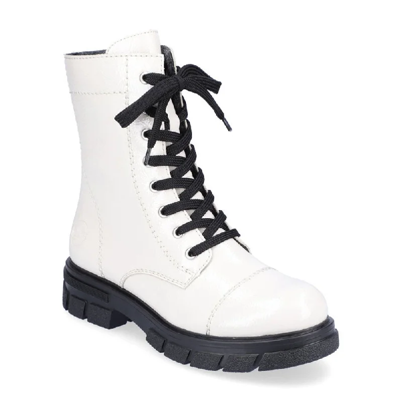 White Combat Boot (Z9122)