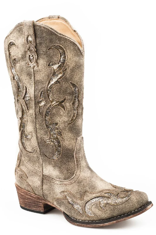 Designer Sneakers For Sale Roper Flextra Glitter Womens Grey Faux Leather Riley Cowboy Boots Designer Sneakers For Sale Roper Flextra Glitter Womens Grey Faux Leather Riley Cowboy Boots