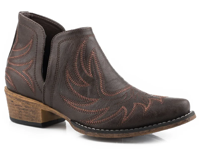 Comfortable Winter Sandals Roper Womens Dark Brown Faux Leather Ava Snip Toe Ankle Boots Comfortable Winter Sandals Roper Womens Dark Brown Faux Leather Ava Snip Toe Ankle Boots