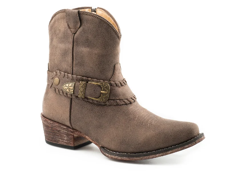 Comfortable Walking Sandals Roper Womens Vintage Brown Faux Leather Nelly 7In Cowboy Boots Comfortable Walking Sandals Roper Womens Vintage Brown Faux Leather Nelly 7In Cowboy Boots