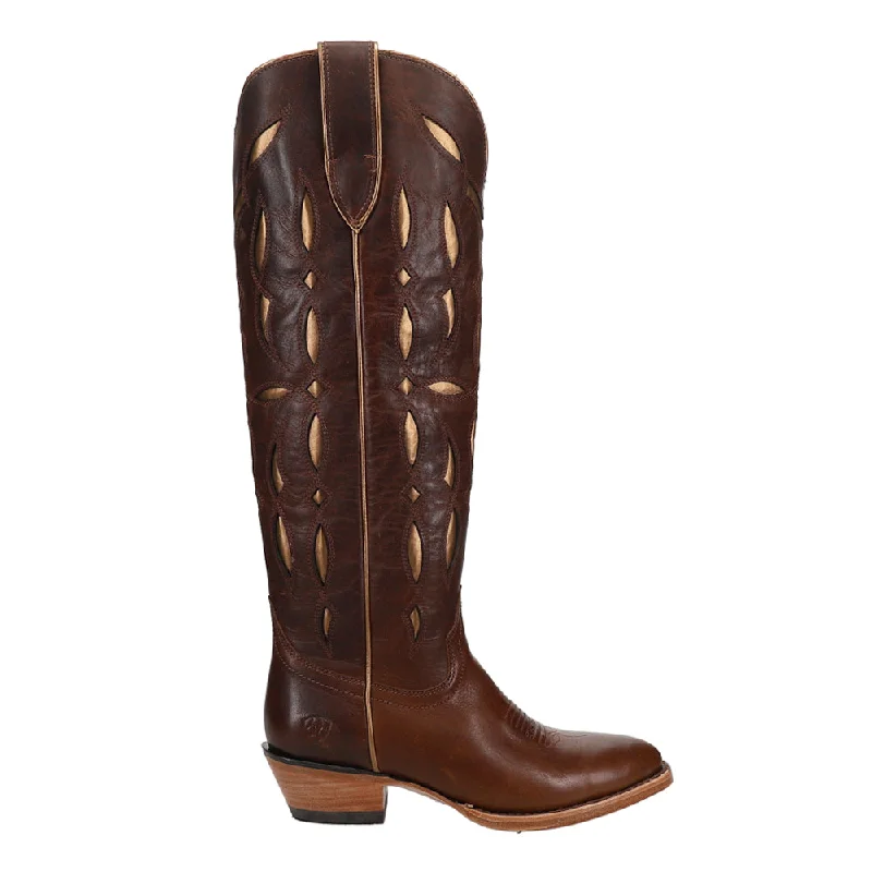 Stylish Running Sneakers Saylor StretchFit Tooled-Inlay Round Toe Cowboy Boots