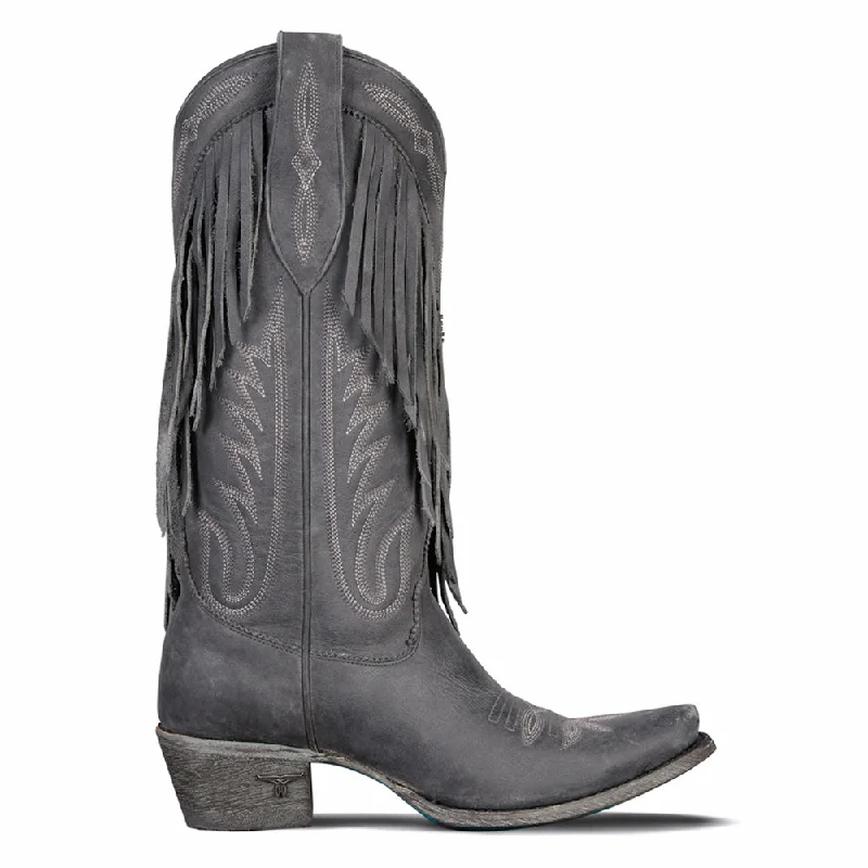 Trendy Loafers For Sale Senita Falls Fringe Embroidered Snip Toe Cowboy Boots